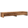 Monitor stand with aged wood drawers 100x27x15 cm by , Computer bases and risers - Ref: Foro24-854677, Price: 53,08 €, Discou...