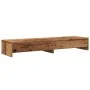 Monitorständer mit Schubladen aus gealtertem Holz 100x27x15 cm von , Computersockel und -erhöhungen - Ref: Foro24-854677, Pre...