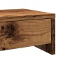 Monitor stand with aged wood drawers 100x27x15 cm by , Computer bases and risers - Ref: Foro24-854677, Price: 53,08 €, Discou...