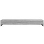 Monitor stand with Sonoma gray wood drawers 100x27x15 cm by , Computer bases and risers - Ref: Foro24-854675, Price: 44,93 €,...