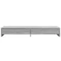 Monitor stand with Sonoma gray wood drawers 100x27x15 cm by , Computer bases and risers - Ref: Foro24-854675, Price: 43,77 €,...