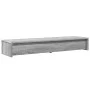 Monitor stand with Sonoma gray wood drawers 100x27x15 cm by , Computer bases and risers - Ref: Foro24-854675, Price: 43,77 €,...