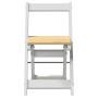 Folding dining chairs 4 pcs Crown white pine wood by , Folding stools and chairs - Ref: Foro24-4013436, Price: 168,19 €, Disc...