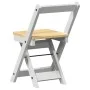 Folding dining chairs 4 pcs Crown white pine wood by , Folding stools and chairs - Ref: Foro24-4013436, Price: 165,01 €, Disc...