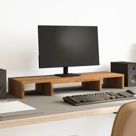 Adjustable oak artisan screen riser support 80x24x10.5cm by , Computer bases and risers - Ref: Foro24-854642, Price: 33,89 €,...