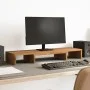 Adjustable oak artisan screen riser support 80x24x10.5cm by , Computer bases and risers - Ref: Foro24-854642, Price: 33,89 €,...