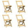 Folding dining chairs 4 pcs Crown pine wood brown wax by , Folding stools and chairs - Ref: Foro24-4013434, Price: 157,81 €, ...