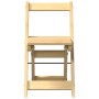 Folding dining chairs 4 pcs Crown pine wood brown wax by , Folding stools and chairs - Ref: Foro24-4013434, Price: 157,81 €, ...