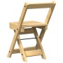Folding dining chairs 4 pcs Crown pine wood brown wax by , Folding stools and chairs - Ref: Foro24-4013434, Price: 157,81 €, ...