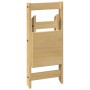 Folding dining chairs 4 pcs Crown pine wood brown wax by , Folding stools and chairs - Ref: Foro24-4013434, Price: 157,81 €, ...