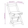 Folding dining chairs 4 pcs Crown pine wood brown wax by , Folding stools and chairs - Ref: Foro24-4013434, Price: 157,81 €, ...