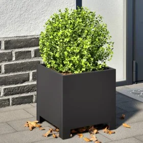 Black steel planter 30x30x30 cm by , Pots and planters - Ref: Foro24-851185, Price: 36,58 €, Discount: %