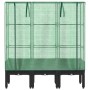 Hochbeet mit Gewächshausabdeckung im Rattan-Look, 120x40x140 cm. von , Töpfe und Pflanzgefäße - Ref: Foro24-4015820, Preis: 1...
