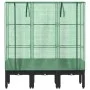 Raised bed with greenhouse cover in rattan appearance 120x40x140 cm by , Pots and planters - Ref: Foro24-4015820, Price: 105,...