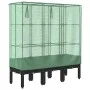 Raised bed with greenhouse cover in rattan appearance 120x40x140 cm by , Pots and planters - Ref: Foro24-4015820, Price: 105,...