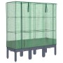 Raised bed with greenhouse cover in rattan appearance 120x40x140 cm by , Pots and planters - Ref: Foro24-4015834, Price: 107,...