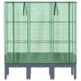 Raised bed with greenhouse cover in rattan appearance 120x40x140 cm by , Pots and planters - Ref: Foro24-4015834, Price: 107,...