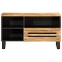 Solid rough mango wood TV stand 80x34x46 cm by , CD and DVD storage - Ref: Foro24-377519, Price: 65,75 €, Discount: %