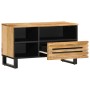 Mueble de TV madera maciza de mango rugosa 80x34x46 cm de , Almacenamiento para CD y DVD - Ref: Foro24-377519, Precio: 65,63 ...