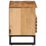 Mueble de TV madera maciza de mango rugosa 80x34x46 cm de , Almacenamiento para CD y DVD - Ref: Foro24-377519, Precio: 65,63 ...