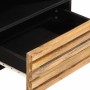 Solid rough mango wood TV stand 80x34x46 cm by , CD and DVD storage - Ref: Foro24-377519, Price: 65,75 €, Discount: %