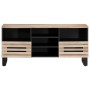 Massives TV-Möbel aus Mangoholz 100x34x46 cm von , CD- und DVD-Speicher - Ref: Foro24-377527, Preis: 84,46 €, Rabatt: %