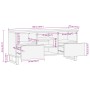 Massives TV-Möbel aus Mangoholz 100x34x46 cm von , CD- und DVD-Speicher - Ref: Foro24-377527, Preis: 84,46 €, Rabatt: %