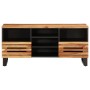 Massives TV-Möbel aus Akazienholz, 100x34x46 cm. von , CD- und DVD-Speicher - Ref: Foro24-377525, Preis: 85,10 €, Rabatt: %
