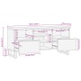 Massives TV-Möbel aus Akazienholz, 100x34x46 cm. von , CD- und DVD-Speicher - Ref: Foro24-377525, Preis: 85,10 €, Rabatt: %