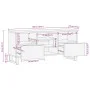Mueble de TV madera maciza de acacia 100x34x46 cm de , Almacenamiento para CD y DVD - Ref: Foro24-377525, Precio: 84,34 €, De...