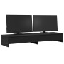 Monitor stand and black engineering wood drawers 100x27x15 cm by , Computer bases and risers - Ref: Foro24-854671, Price: 54,...