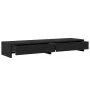 Monitor stand and black engineering wood drawers 100x27x15 cm by , Computer bases and risers - Ref: Foro24-854671, Price: 61,...