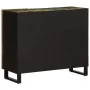 Solid acacia wood sideboard 90x34x75 cm by , Lockers and storage cabinets - Ref: Foro24-377578, Price: 117,50 €, Discount: %