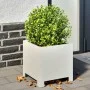 Blumenkästen 2 Stück aus weißem Stahl 30x30x30 cm von , Töpfe und Pflanzgefäße - Ref: Foro24-851188, Preis: 58,60 €, Rabatt: %