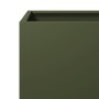 Pflanzgefäß aus olivgrünem Stahl, 40x40x40 cm. von , Töpfe und Pflanzgefäße - Ref: Foro24-851205, Preis: 52,57 €, Rabatt: %