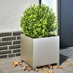 Edelstahl-Pflanzgefäß 40x40x40 cm von , Töpfe und Pflanzgefäße - Ref: Foro24-851207, Preis: 74,37 €, Rabatt: %