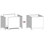 Galvanized steel hexagonal planter 30x30x30 cm by , Pots and planters - Ref: Foro24-851195, Price: 33,84 €, Discount: %