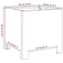 Galvanized steel hexagonal planter 30x30x30 cm by , Pots and planters - Ref: Foro24-851195, Price: 33,84 €, Discount: %