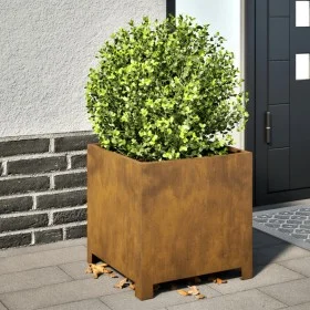 Rusted steel planter 40x40x40 cm by , Pots and planters - Ref: Foro24-851211, Price: 58,14 €, Discount: %