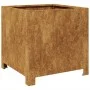 Rusted steel planter 40x40x40 cm by , Pots and planters - Ref: Foro24-851211, Price: 58,12 €, Discount: %