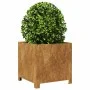 Rusted steel planter 40x40x40 cm by , Pots and planters - Ref: Foro24-851211, Price: 58,12 €, Discount: %