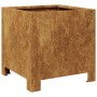 Sechseckiger Blumenkübel aus rostfreiem Stahl, 30x30x30 cm. von , Töpfe und Pflanzgefäße - Ref: Foro24-851197, Preis: 36,37 €...