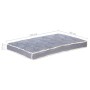 Blaues Palettensofakissen 120x80x10 cm von vidaXL, Kissen für Stühle und Sofas - Ref: Foro24-314806, Preis: 74,34 €, Rabatt: %
