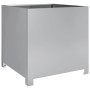 Jardinera de acero galvanizado 50x50x50 cm de , Maceteros y jardineras - Ref: Foro24-851218, Precio: 76,42 €