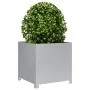 Galvanized steel planter 50x50x50 cm by , Pots and planters - Ref: Foro24-851218, Price: 69,61 €, Discount: %