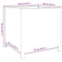 Jardinera de acero galvanizado 50x50x50 cm de , Maceteros y jardineras - Ref: Foro24-851218, Precio: 76,42 €