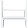 Adjustable white wooden desktop organizer 40x17x41 cm by , Computer bases and risers - Ref: Foro24-854760, Price: 23,68 €, Di...