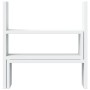 Organizador de escritorio ajustable madera blanco 40x17x41 cm de , Bases y elevadores para ordenadores - Ref: Foro24-854760, ...