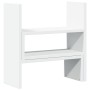 Verstellbarer Schreibtischorganisator aus Holz in Weiß, 40x17x41 cm. von , Computersockel und -erhöhungen - Ref: Foro24-85476...
