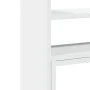 Adjustable white wooden desktop organizer 40x17x41 cm by , Computer bases and risers - Ref: Foro24-854760, Price: 23,68 €, Di...